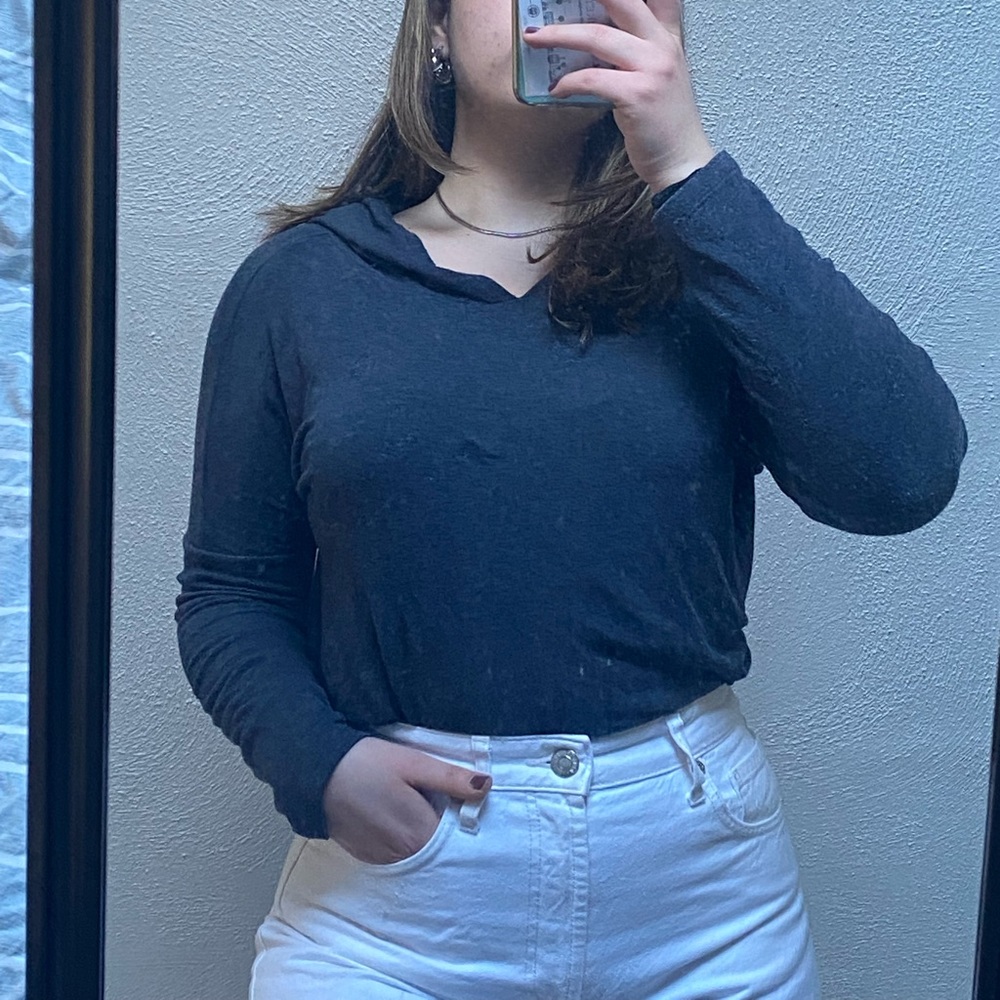 Blue ONLY super soft blouse/hoodie